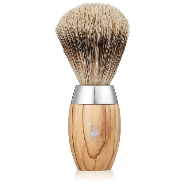 Mule KOSMO Shaving Brush (Fine Badger) Olive Wood 281H870