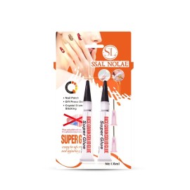 ssal nolae Super Strong Nail Glue for Press On Nails- Salon Quality Acrylic, Fake...