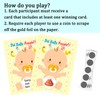 FEISHIONG 48 Pcs Baby Shower Games Scratch Off Cards,Baby Shower