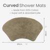 Allure Curved Bath Mat 48 x 80cm – 100% Cotton