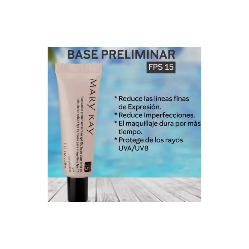 Base Para Maquillaje Fps 15 Piel Tersa Y Suave Mary