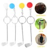 BESPORTBLE 16pcs Golfing Keychain Lightweight Sports-themed Keychains Miniature Golf Pendants