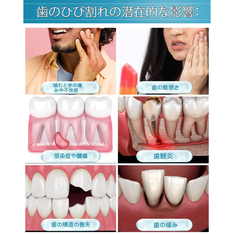 CAREDO Healing Teeth Crack Repair Toothpaste, Enamel Repair, Toothpaste, Fluorine-free,