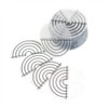 50 Pieces Heat Shield Guards with Graduations Round Single-hole Shield