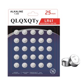 QLQXQTy 25pack LR41 Button Batteries AG3 L736f L736c L736 392 192 1.5V Alkaline Batteries