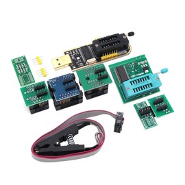 Fasizi Programmer Ch341 + SOP8 to DIP8 + 1.8V Adapter + SOP8 to DIP8 Socket + SOP8 Clip