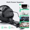 LEMOISTAR Car Fan, USB Powered Car Circulator with Multi-Directional Hook,