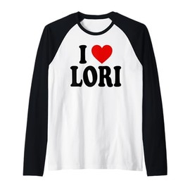 I HEART LOVE LORI Raglan Baseball Tee