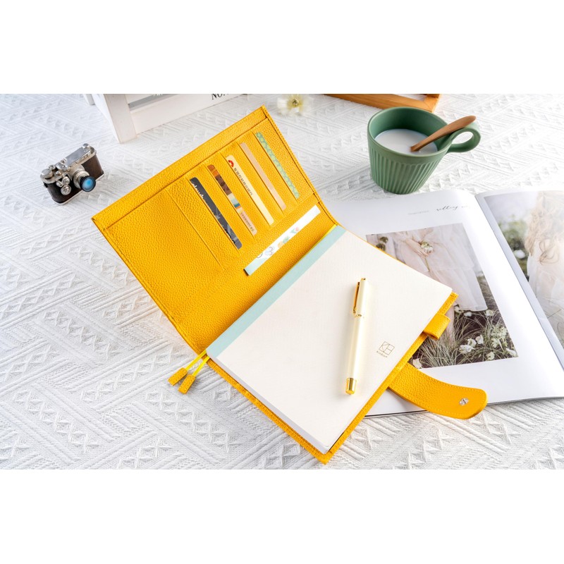 A5 Genuine Leather Notebook Cover, Notebook-Cover for Nearly Nichi Kazun