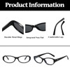 LJCZKA Oval Blue Light Blocking Glasses for Women Retro Small