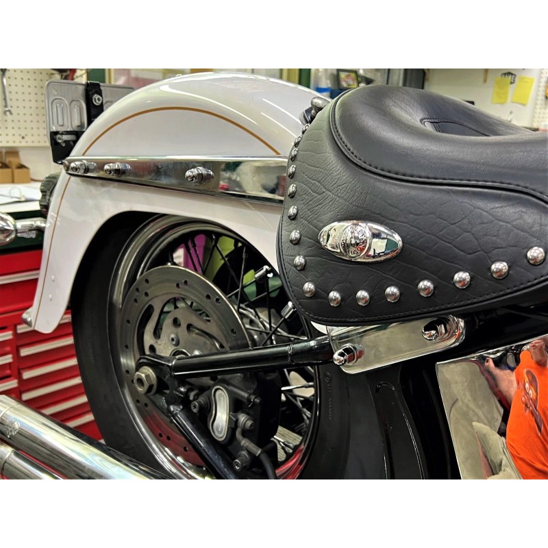 DIY Harley Softail 2003 - 2005 FXSTS CHROME ACORN Rear