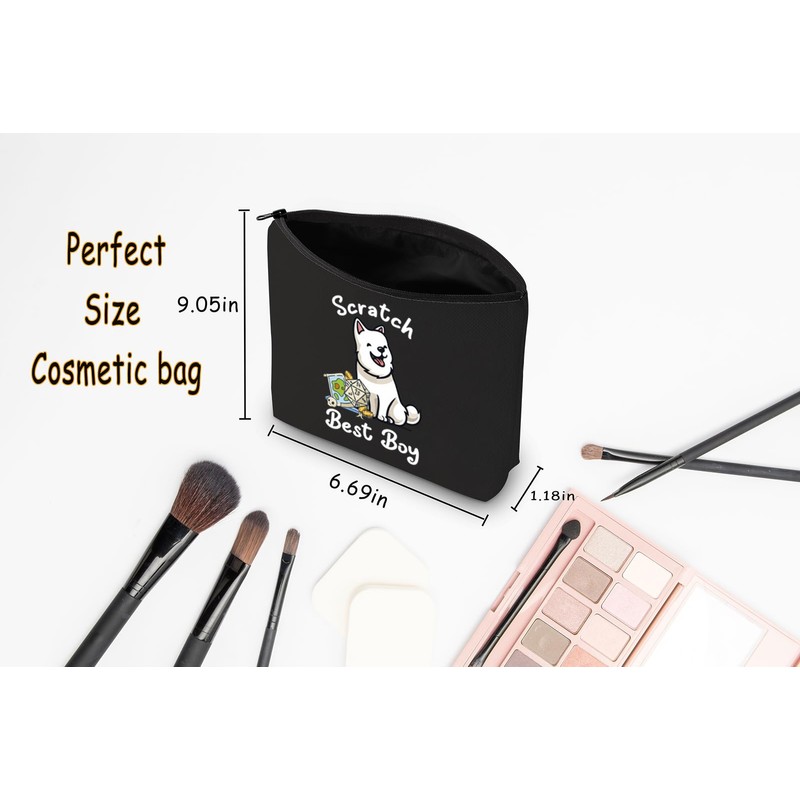 JNIAP BG3 Dog Gift Scratch Best Boy Cosmetic Bag RPG