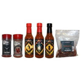 Spice Gift Set Ghost Pepper Scorpion Hot Sauce Mega Pack Ghost Trinidad Scorpion Chili Powder Whole Dried Chilies Spice Gift
