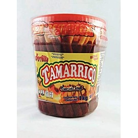 Tamarrico Tarugos Tamarindo with Chile Mexican Tamarind Candy Sticks 50 Pcs 1kg - 2 PACK
