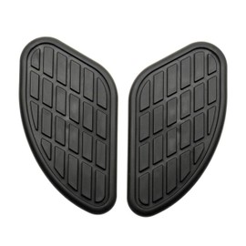 Motorcycle Tank Side Pad | Anti-slip & Scratch Protection | Double-sided Tape Installation | Knee Grip Side Protector Custom for Yamaha, Suzuki, Honda, Kawasaki, Left and Right Set (Black)
