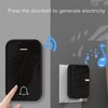 Wireless Doorbell Set Self Powered Generating Waterproof Home Security Doorbell