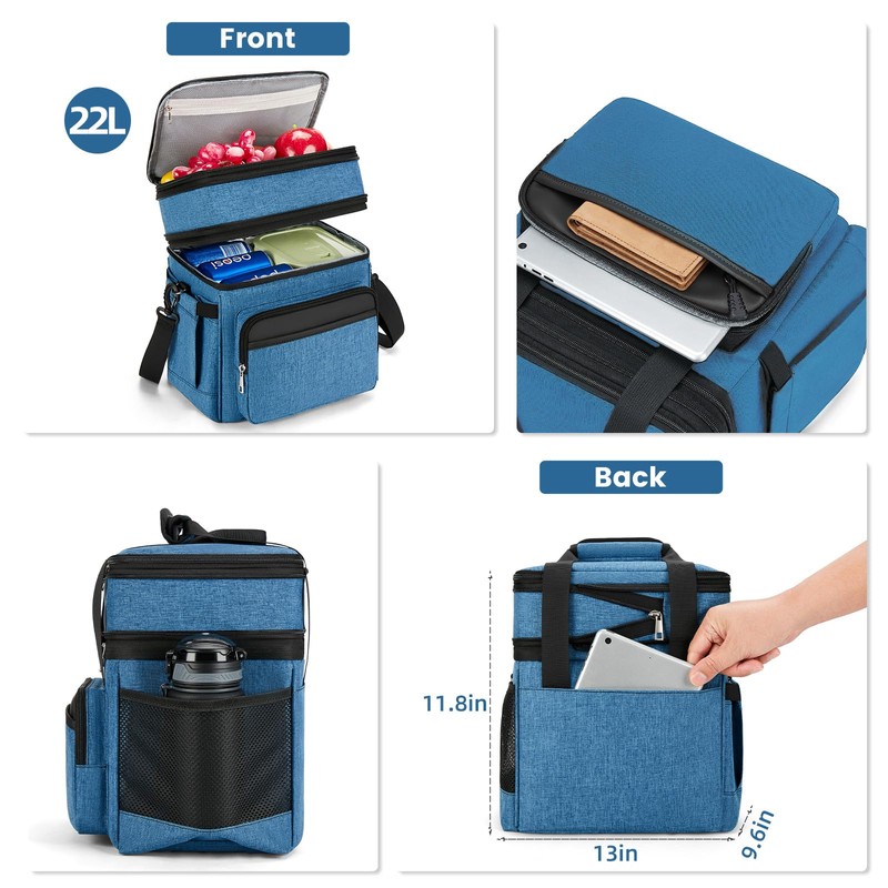 holuxer Insulated Lunch Bag & Lunch Box for Men -
