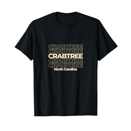 Vintage Crabtree, North Carolina Repeating Text T-Shirt
