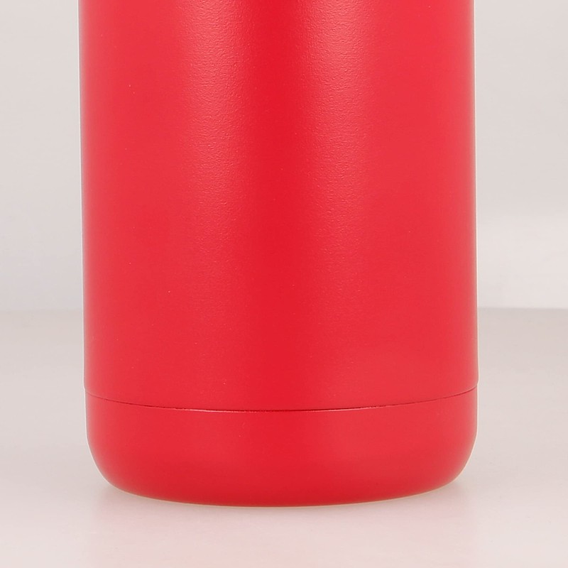 Quokka Solid with Holder Cherry Red Stainless Steel Thermal Bottle