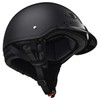 LS2 Helmets Bagger Motorcycle Half Helmet (Matte Black - Medium)