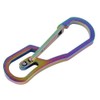 Supertool 1 x Titanium Alloy Keyring, 67mm Length, Multifunction Snap