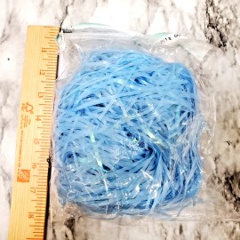 1 pack blue iridescent grass Easter basket filler