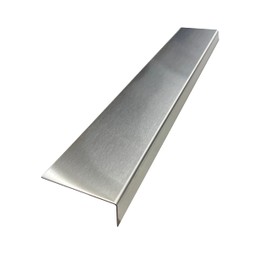 Brushed 304 Stainless Steel Universal Gap Filler Finishing Angle Trim Kit Elements (Outer Finish, 1" x 2.75" x 30")