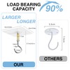 10 Pack Adhesive Ceiling Hooks, Heavy Duty No Drill Outdoor