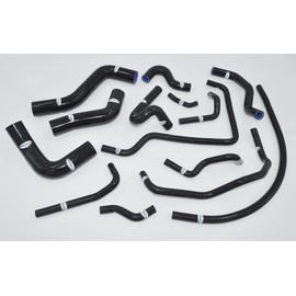 TANIMEN Silicone Radiator Hose Kit Mazda Roadstar Miata MX5 MK1.6 1600CC-Black