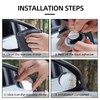 Car Blind Spot Mirrors, 360° Rotatable Waterproof Convex Rear View