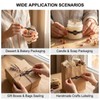 100Pcs Black Handmade Food Baking Seal Stickers for Pastry Wrapping