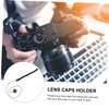 LALAFINA 20Pcs Lens Caps Keeper String Holder Lost Elastic Leash