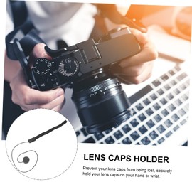 LALAFINA 20Pcs Lens Caps Keeper String Holder Lost Elastic Leash for DSLR Camera Lens Caps Convenient and Secure Protection for Outdoor Photography