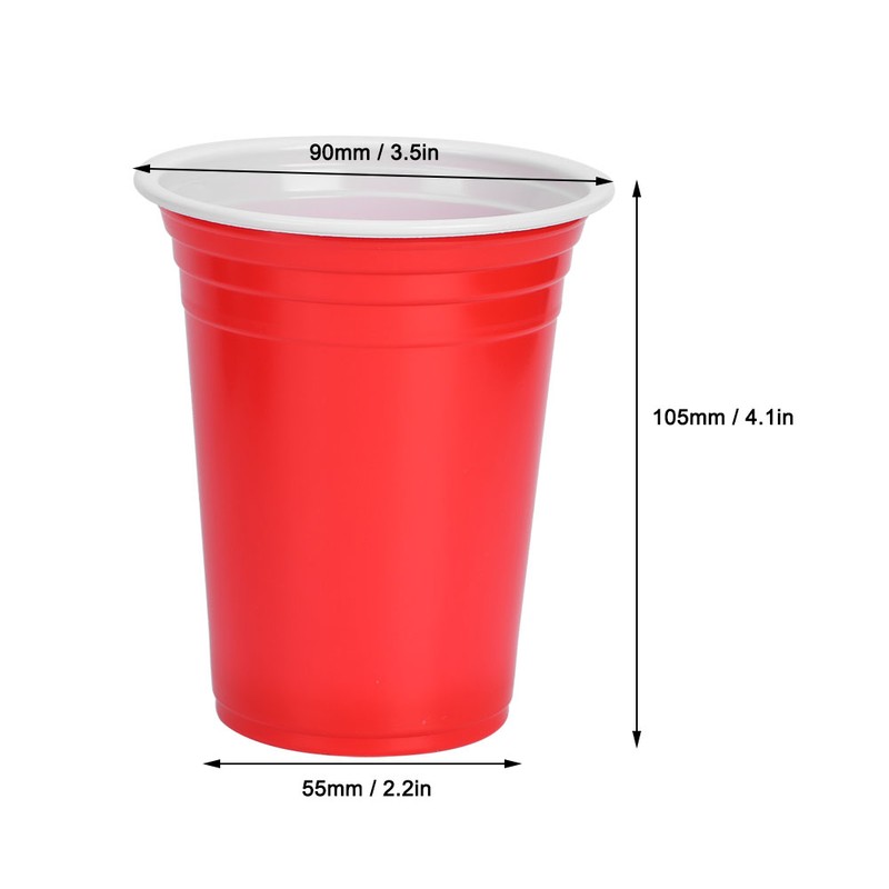 50Pcs 360ml Disposable Party Cups Plastic Cup Party Game Supplies