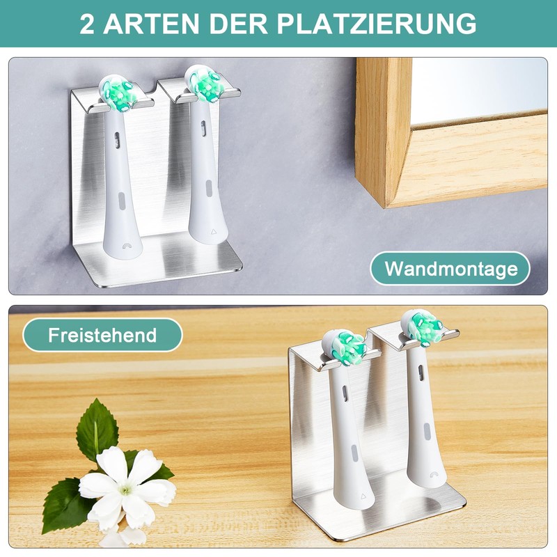 WAYASI Electric Toothbrush Head Holder, Tooth Brushing Holder, Wall Mounted
