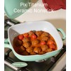 USELUCK 10.5"(3.8 Qt) Pix Pan,Ti-Ceramic Nonstick Frying Pan,Non Toxic Cast