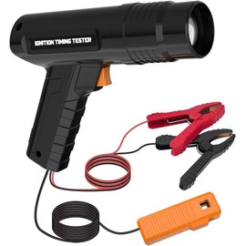 KAISAL Ignition Light Gun, 12 V Ignition Timing Gun, Car Strobe Flasher, Inductive Strobe Lamp, Strong Flash, Ignition Timing Light for 2 & 4-Stroke Petrol Engine for Car Motorcycle