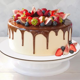 Sudaya Cake Boards 25 PCS, Cake Boards 10 Inch Round, Cardboard Cake Rounds, Disposable Cake Plates, Food Grade Cake Base Cake Tray Cake Circles, 10 Inch Cake Board White Cardboard Circles Round Base