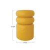 Creative Co-Op Creative Co-Op Round Enameled Metal Stool with Gold