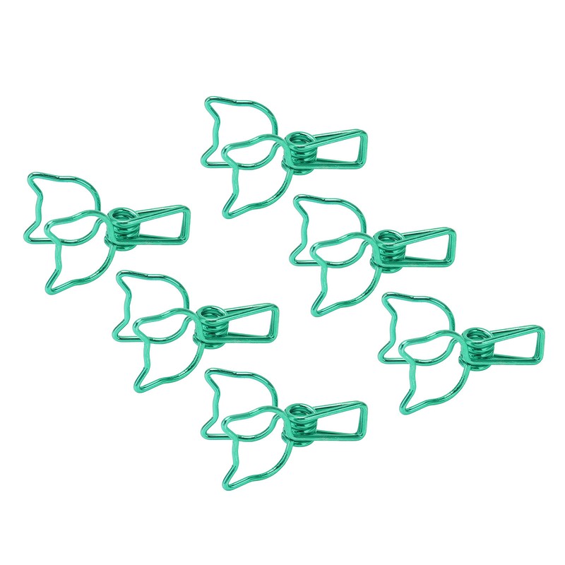 100Pcs Kitten Binder Clips Cute Animal Style Strong Clamping Hollow