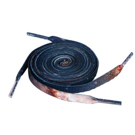 5Chaos Cool Printed Funny Shoelaces, Novelty Galaxy Patterned Shoe Laces for Women Kids Girls Men, Fun Custom Shoestring with Aglets 1Pair (47" (120CM), Dark Galaxy)