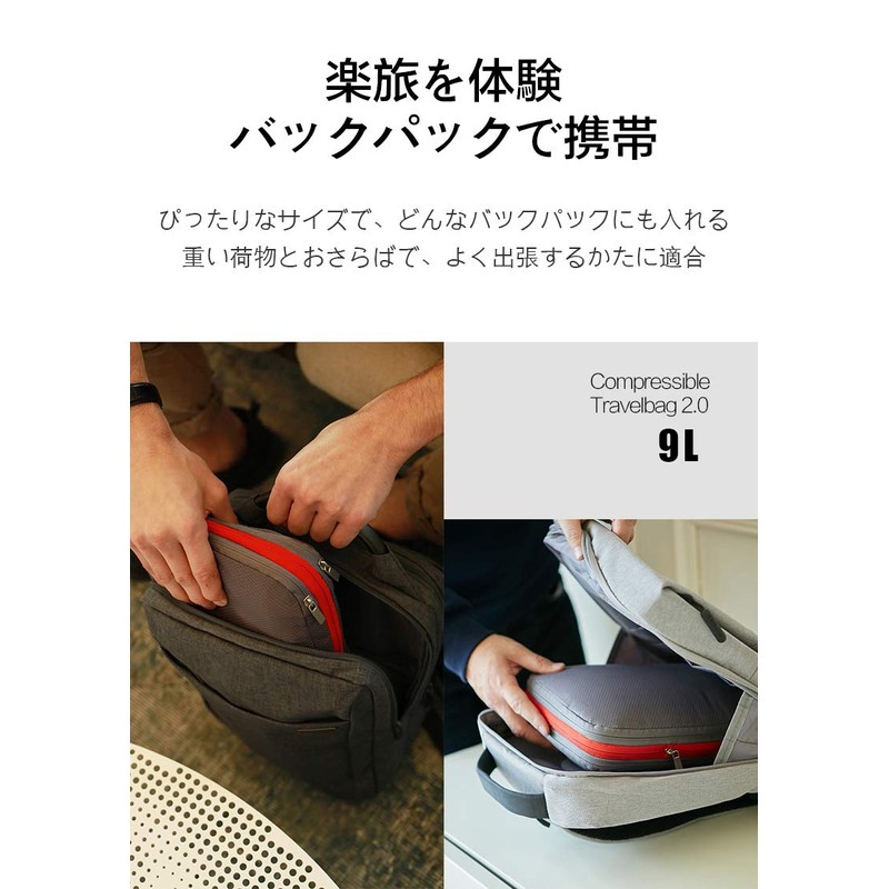 Bee Nesting Compressible Travel Bag, Zips Down to Save Approx.
