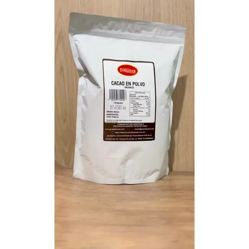 Cacao En Polvo Sin Azúcar Ideal Keto 1 Kg