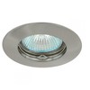 Chrome matt stainless steel look, round, IP20