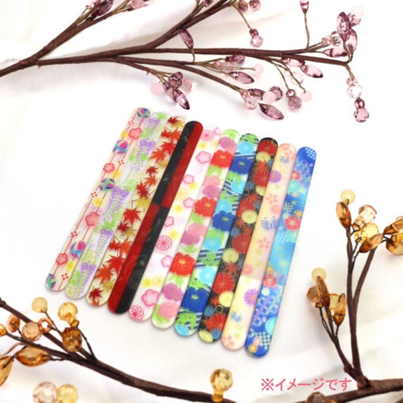 Temari Glass Nail File Made in Czech Republic ~ Japanese