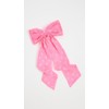 LOVESHACKFANCY Women's Lorna Bow Barette, Carnation Hearts, Pink, One Size
