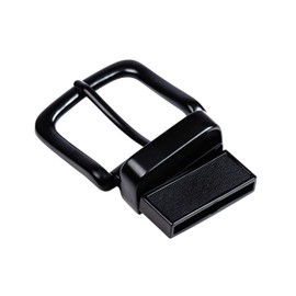 DJCAIZYY 1.5" (38mm) Black Belt Buckle Replacement Buckle Reversible Belt Buckle Classic Business