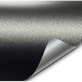 VViViD+ Matte Metallic Black Premium Vinyl Wrap (1.5ft x 5ft)