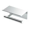 Gatco 1420 Latitude II Toilet Paper Holder with Mobile Shelf,