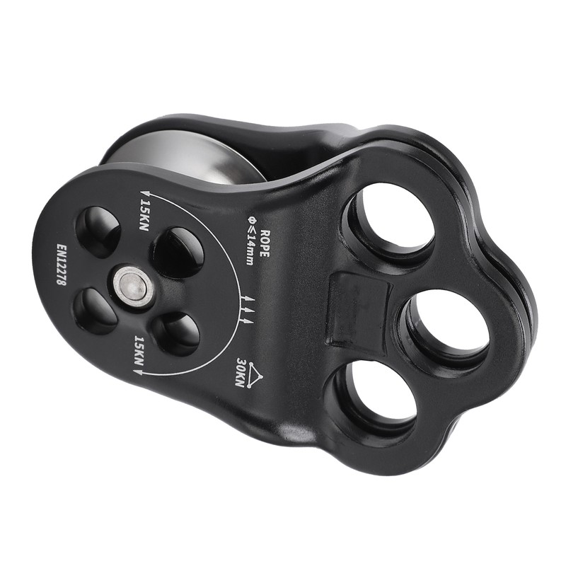30KN Hitch Climber Pulley Rescue Equipment Dual Bearing for Rigging